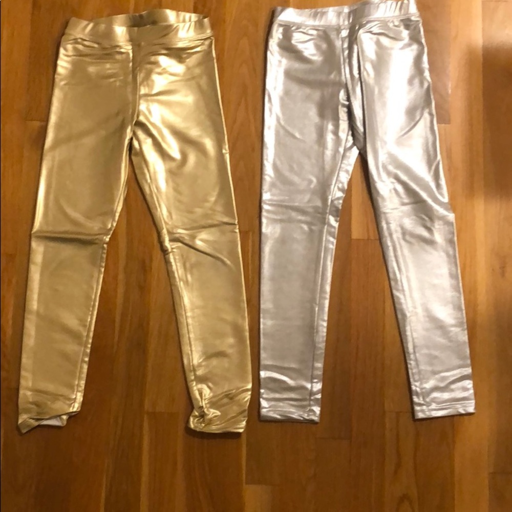Metallic leggings